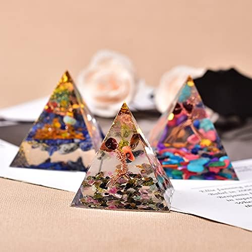 Binnanfang AC216 1pc Kristalna piramida Kamena ručna razama čakra ukras za uređenje energije za meditaciju Reiki Obelisk zanatski