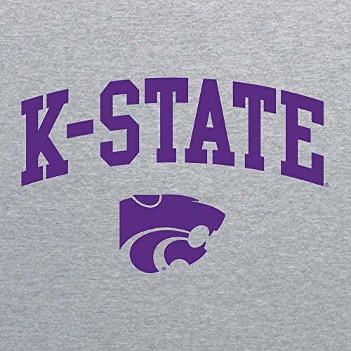 UGP Campus Odjeća AH03 - Kansas State Wildcats Arch Logo Hoodie - 2x-Large - Sport Siva