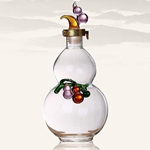 Yjalbb tikva oblik Decanter 1000 / 3000ML velikog kapaciteta Whisky Decanter Staklena bočica sa poklopcem zatvorena bočica za domaćinstvo