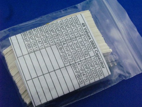 0805 Smd Smt čip kondenzator asortiman Kit 49 vrijednosti svaki 20kom komponenta paket