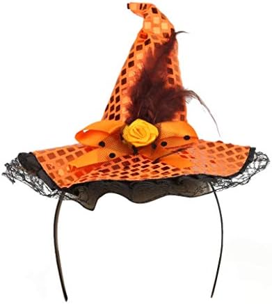 Vještica Šešir Alice Bend Traka Za Kosu Traka Za Glavu Halloween Fancy Dress Kostimi Dodatak Narandžasta