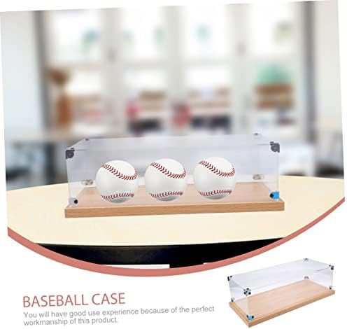 Doitool box kutija za polaganje kutije Dekorativni Clear zaslon TABELOP OBLAČAK Oprema za prikaz zaslona Kućni bejzbol držač kutija za bejzbol za kuglice