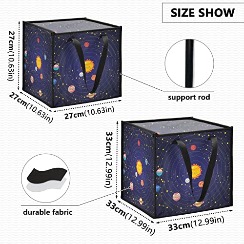 Planete solarne sustav Skladište bin Skladišna korpa za skladištenje igračaka CUBE Praonica rublja Vodootporna rasadnik Smrč sa ručkama za dječje igračke ormarić Dječji dekor dječje odjeće Dekor ureda