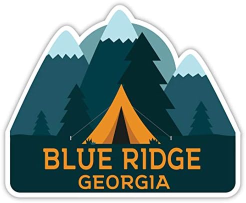 Blue Ridge Georgia Suvenir 2-inčni naljepnica vinilne naljepnice za kampiranje šator