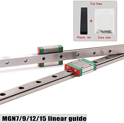 JINLI-CASE Rennen 2kom MGN12 linearna vodilica+2kom MGN12H nosač MGN7 MGN12 MGN15 MGN9 300-600mm minijaturni Linearni tobogan