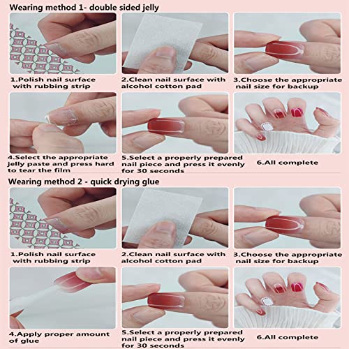 24 kom press on nails coffin lažni nokti za žene i djevojke francuski manikir nokti sjajni crni sa ljepilom za nokte srednje dužine komplet noktiju umjetne dužine nokti dugi kvadratni nokti za zabave