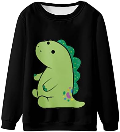 Duks dinosaura za odrasle, uniseks dukseve za muškarce HOLES COOLWER Streetwear Crewneck Dugi rukavi s dugim rukavima