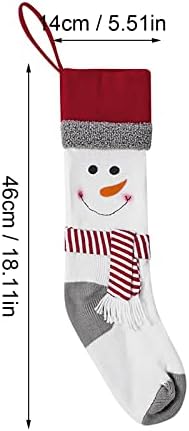 Xios 2022 Božićne čarape 18 Velike božićne čarape Božićne santa snjegovića penguin ukrasi Kućne zabave i pokloni za djecu Bead Garland Valentines