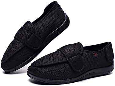 Muške dijabetičke cipele s edemim papuče s podesivim kaišem Extra široke udobne cipele za hodanje unutarnjeg vanjskog reljefa za otečene noge