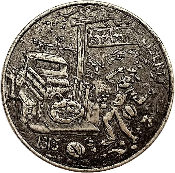 1913. lutalica Halloween bundeve antikne bakra stara srebrna medalja Kolekcija bakra Silver Coin Commorativni novčić