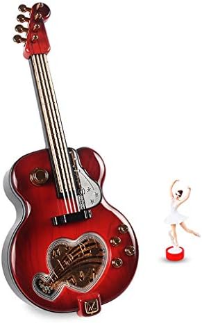 DXJSF Music Box Classic Romantična gitara Muzička kutija Rotirajući balet Desktop Dekoracija, Najbolji rođendanski poklon Muzička