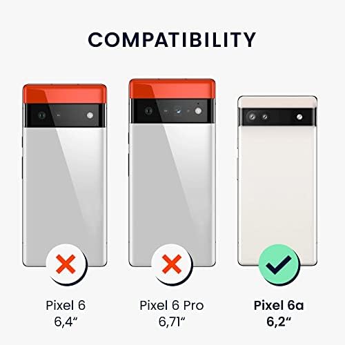 kwmobile Set od 6 štitnika za ekran kompatibilan sa Google Pixel 6a - zaštitnik ekrana kristalno čist paket ekrana za telefon