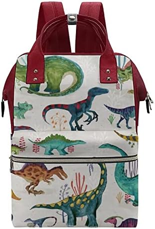 FunnyStar Bright Dinosaurusi tiskane torbe za pelene Baby Bagpack Nappy Torbe Vodootporna torba za ramena za mamu i tatu