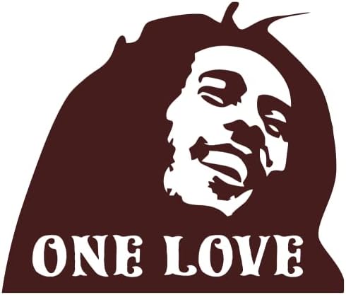 Jedna ljubav Bob Marley Rasta reggae vinil naljepnica za izrezivanje rub na dekalu 3.25-po-2,75 inča