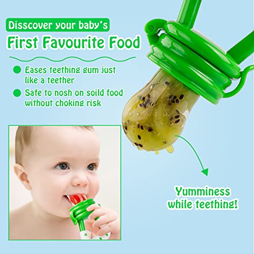 Dovod hrane za bebe / Dovodnik voća - Haobaobei novorođenčad TOY TEETHER u apetitnim stimulativnim bojama, bonus uključuje 3 veličine