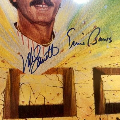 Prekrasan 500 kućni pokrenuti klub potpisao je veliku fotografiju Mickey Mantle Ted Williams PSA - autogramirane MLB fotografije