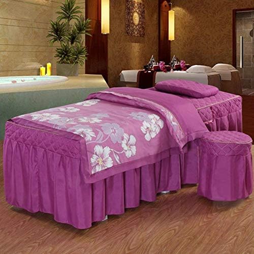 ZHUAN jednobojni Setovi čaršava za masažu, vrhunski Set suknji za masažu masažni Salon prekrivači za krevete sa rupom za odmor za lice - c 70x185cm