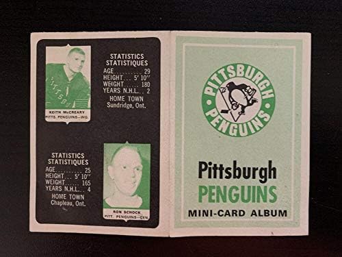 V7628-1969-70 O-pee-chee četvero u jednoj kartici Album Pittsburgh Penguins