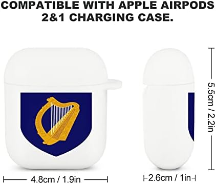 Grb Irske silikonske zaštitne zaštitne pogodnosti kompatibilan sa Apple Airpods 1/2 Wireless Case za punjenje