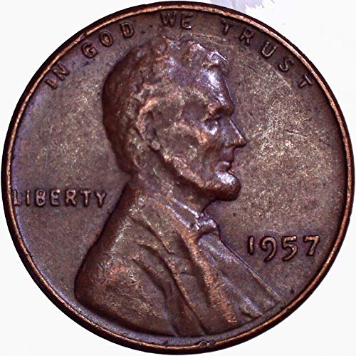1957. Lincoln pšenični cent 1C o necrtenom