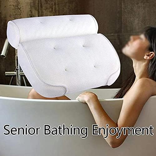 YFQHDD jastuk za kupanje jastuk sa usisnim čašama vrat povratni nosač zadebljani jastuk za kupanje za kućnu spa kada kupatilo pribor