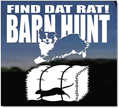 Pronađi Dat Rat! Australijski ovčar Aussie Barn Hunt Nickerickers Vinil pas naljepnica
