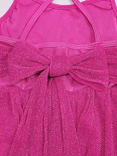 Freebily Kids Girls sjajne mreže Spaghetti naramenice Tulle Dance haljina Ballerina Djevojke performanse plesne odjeće Outfits