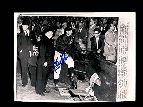 MARTY MARION PSA DNK potpisao 8x10 originalni 1953 Wire Wire Browns Autograph - AUTOGREM MLB Photos