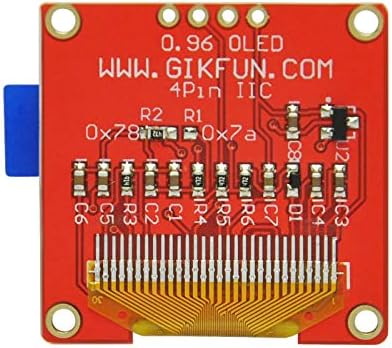 Esoooho GIKFUN 0,96 '4Pin IIC I2C OLED modul za prikaz za Arduino Raspberry PI ESP8266 mikrokontrolera ruka GK1014