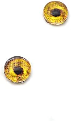 Zlatni lav stakleni oči | 60mm 50mm 40mm 30mm 25mm 20mm 16mm 14mm 12mm 10mm 8mm 6mm Nakit Izrada umjetničke lutke Taksidermjerna skulptura