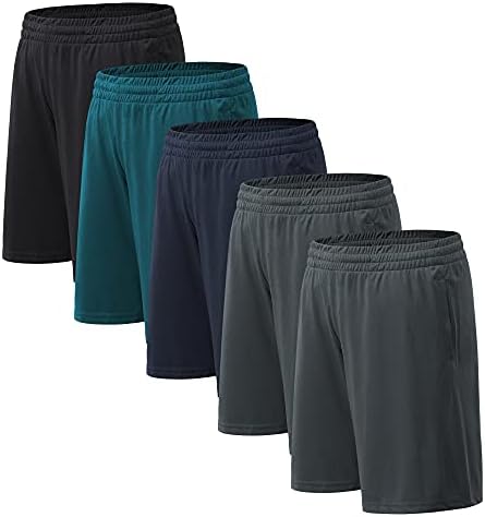 BVNSOZ muške atletske kratke hlače sa džepovima i elastičnim pojasom brze suhe vježbe za muškarce