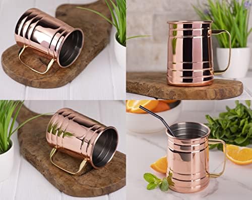 Green Dragon Moscow Mule METAL tankerd, lord prstena bakar Stein piv piva, poklon za njemu pivo Stein 21oz Pure Cup sa bakrenom pločicom,