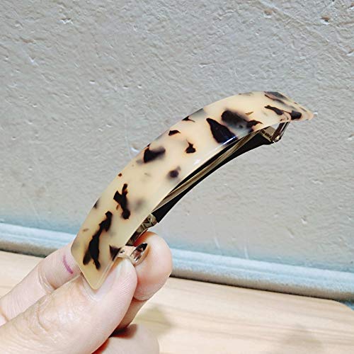 Luk kornjače Chell Celluloid acetat izdržljiva šarka bareta Leopard Ispis držači za konjske rep, klasična francuska bareta guma na