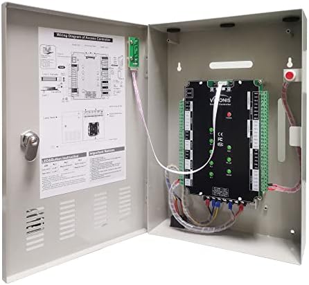 Visionis FPC - 6553 kontrola pristupa sa četiri vrata TCP / IP Wiegand za nadmašivanje električne 1200lbs Mag Lock kontrolne kutije