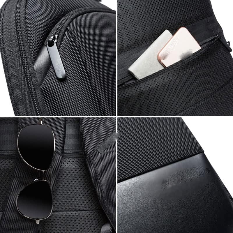 JGQGB Muški poslovni vodootporan 15.6 ruksak za laptop Muška klasična putovanja Biciklizam lagana uvlačiva torba za ramena