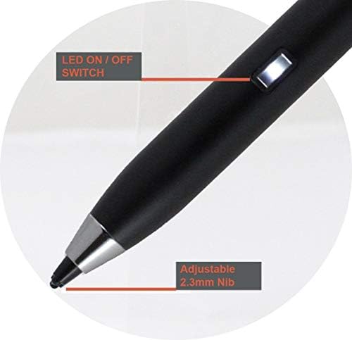 Bronel Crna fina tačaka Digitalna aktivna olovka kompatibilna sa Samsung Galaxy karticom A T510 10.1