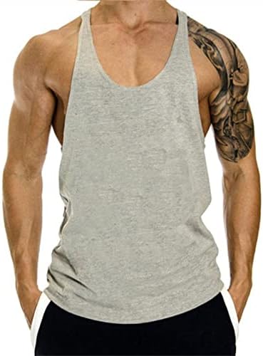 Muška teretana Y-Back Tank TOP Bodybuilding Cut majica bez rukava Lagana treninga Atletski prsluci Tee