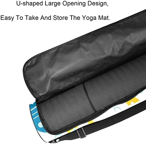 RATGDN Yoga Mat torba, podvodni svijet Starfish Exercise Yoga Mat Carrier full-Zip Yoga Mat torba za nošenje sa podesivim remenom