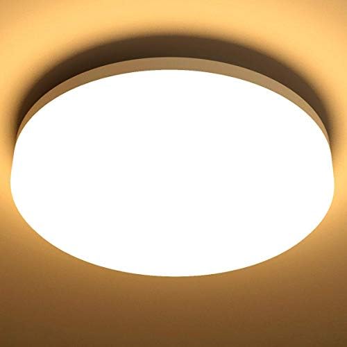 Lepro 9 inča 15W Flush Mount LED plafonsko svjetlo vodootporan IP54, 1250lm 120W ekvivalentno, 3000k mekano toplo bijelo plafonsko