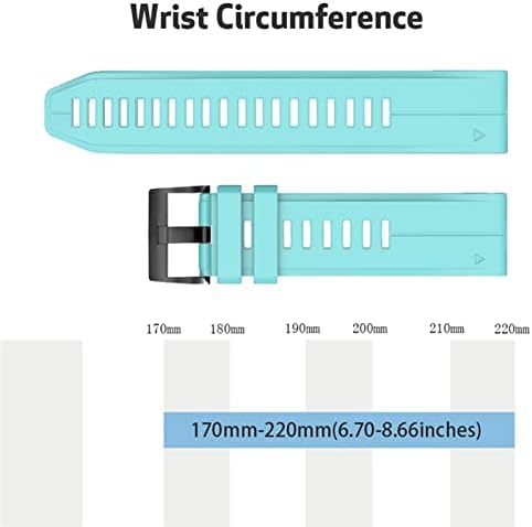 IRJFP 26 22 20mm traka za sat za Garmin Fenix 7x ,Fenix 7,Fenix 7s Smart Watch Silikonski Easyfit ručni kaiš za brzo oslobađanje