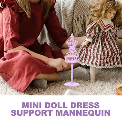 Exeart odjeća za bebe Dječje vješalice 10 pakovanja lutka odjeća manekekkin, odvojivi plastični mali mini manekeke, lutka haljina