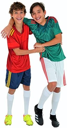 Parnične informacije Soccer uniforme za dječji timski sportski dres i kratke hlače za djecu Odjeća Sports Unisex Ages 4-14