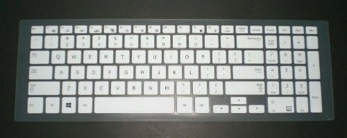 Bingobuy polu-Bijela Ultra tanka silikonska tastatura zaštitni poklopac kože za Samsung ATIV Book NP510R5E NP370R5E NP470R5E NP880Z5E