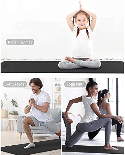 Yfbhwyf Yoga Mat - 2mmthick Mat, lagan, hvat visokih performansi, podrška i stabilnost u jogi, pilatesu, teretani, fitnesu-Standard,