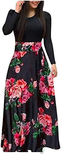Zefotim haljine za žene 2023 skraćeno / dugih rukava Floral Maxi duga haljina ljetna modna casual sunčeve haljine