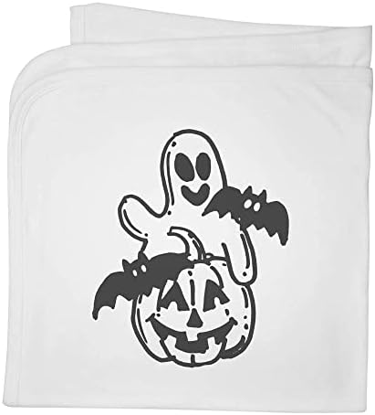 Azeeda 'Halloween Jack-O-later' Pamuk Baby pokrivač / šal