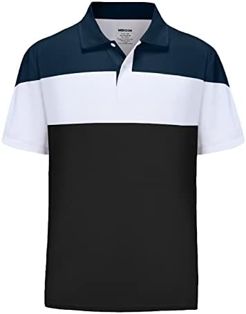 Muški veliki i visoki golf polo majice suho fit kratki rukav Ispis performansi vlage Wicking Sports Polo majica M-7XL