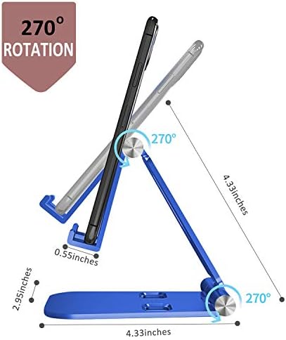Sklopivi stalak za mobitel za stol skejer podesivi držač za iPhone Aluminium kompatibilan sa 4 -10 telefon / Kindle / tablet / iPad