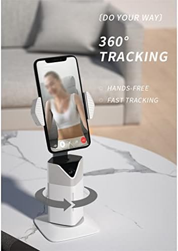 Bdylsf držač za automatsko praćenje telefona za 360° rotacija za pokret selfi praćenje za vlogging Streaming stabilizator kardana