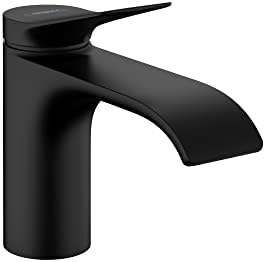 hansgrohe Vivenis moderna 1-ručka 1-rupa 6-inčna visoka slavina za umivaonik u mat crnoj boji, 75010671